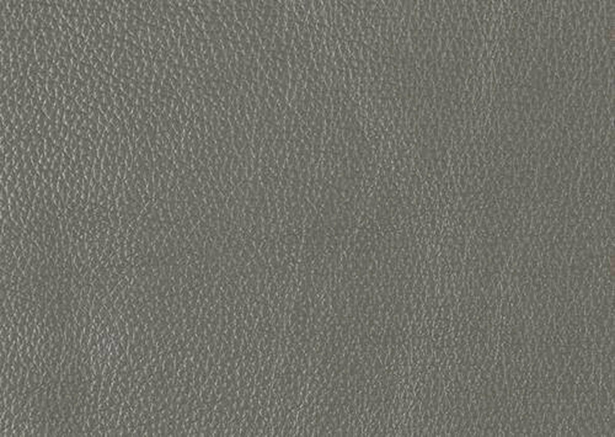 2,5-SITZER  in Echtleder Dunkelgrau   - Dunkelgrau/Schwarz, Design, Leder/Metall (200/102/92cm) - Johann Jakob