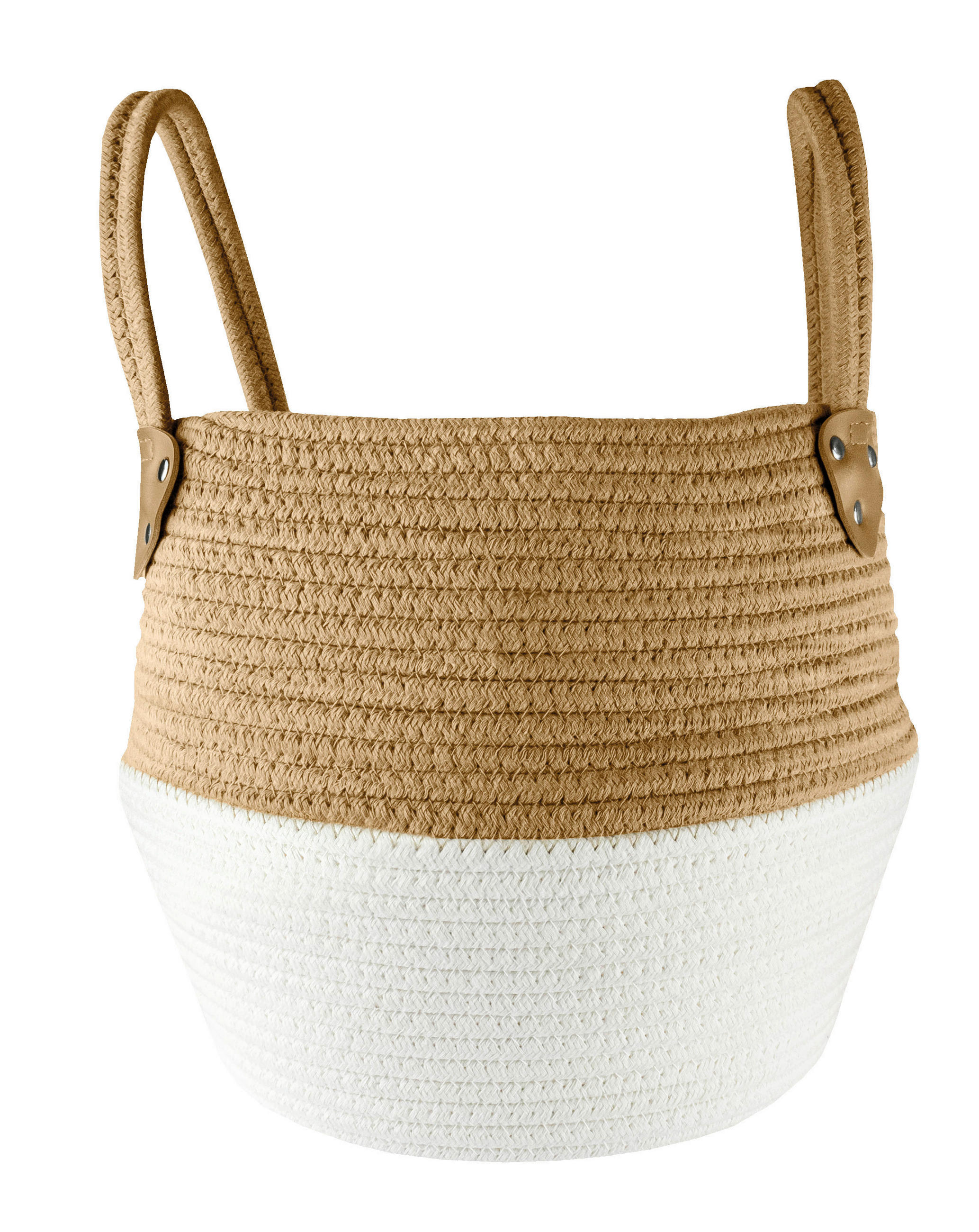 Kleine Wolke Aufbewahrungsbox Patch Weiß, Beige 30x34.5x30 cm