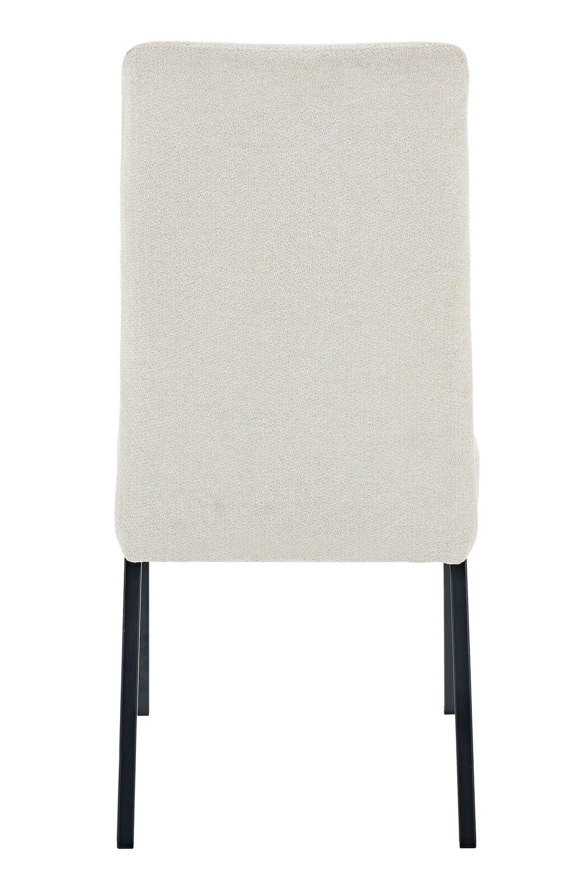 STUHL-SET 4 Stück  in Stahl Chenille  - Beige/Schwarz, MODERN, Textil/Metall (44/95/63,5cm) - MID.YOU