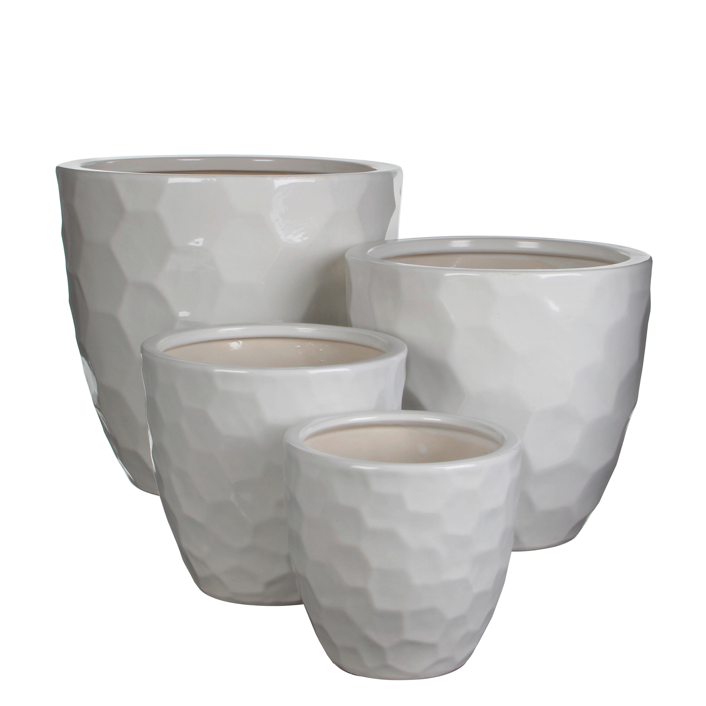 LONAC ZA CVIJEĆE  keramika  - bijela, Basics, keramika (16/15cm)