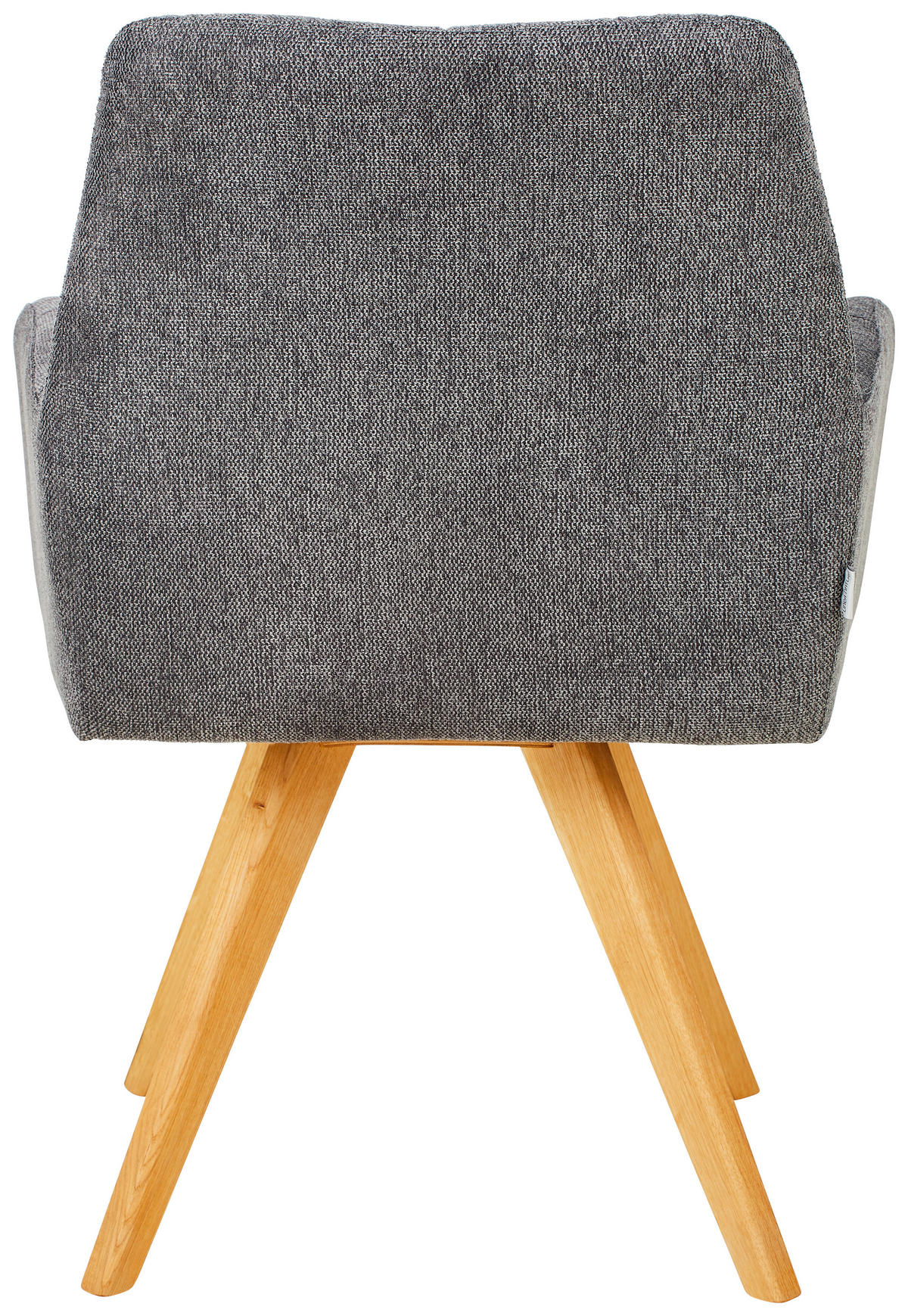 STOLICA S NASLONOM ZA RUKE  antracit  drvo, tekstil      - boje hrasta/antracit, Konvencionalno, drvo/tekstil (62/87,5/68,5cm) - Linea Natura