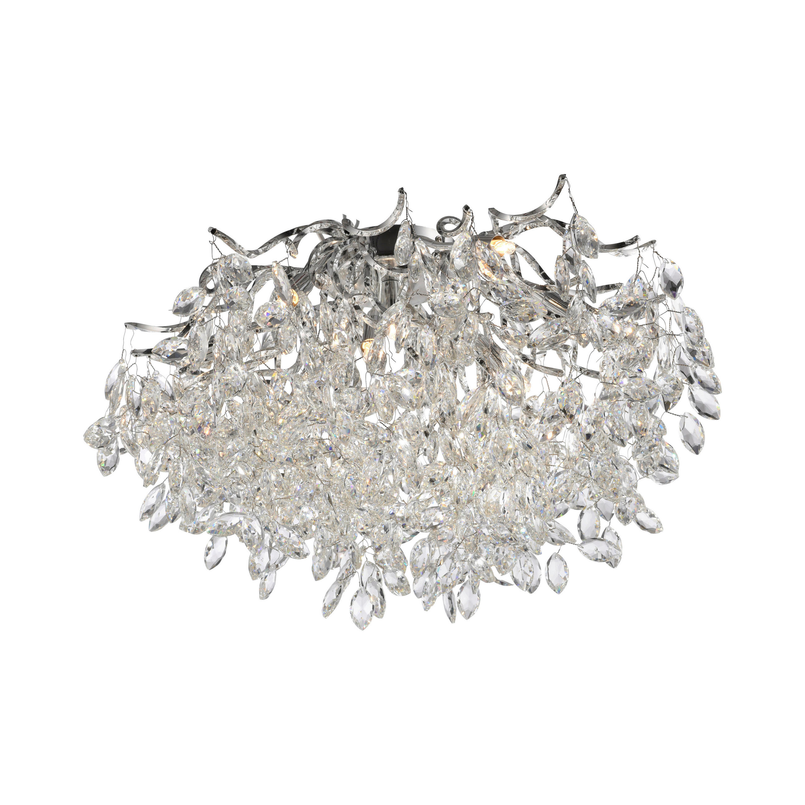 SVJETILJKA STROPNA Ricicle - boje kroma, Design, metal/plastika (60/60/37cm)