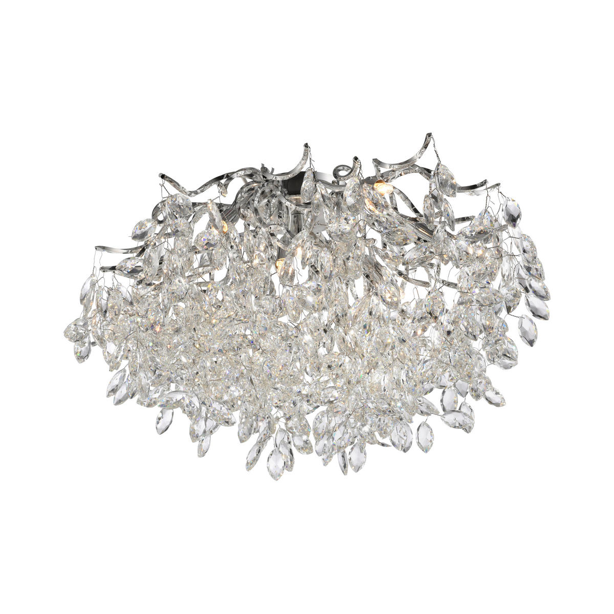 SVJETILJKA STROPNA Ricicle  - boje kroma, Design, metal/plastika (60/60/37cm)