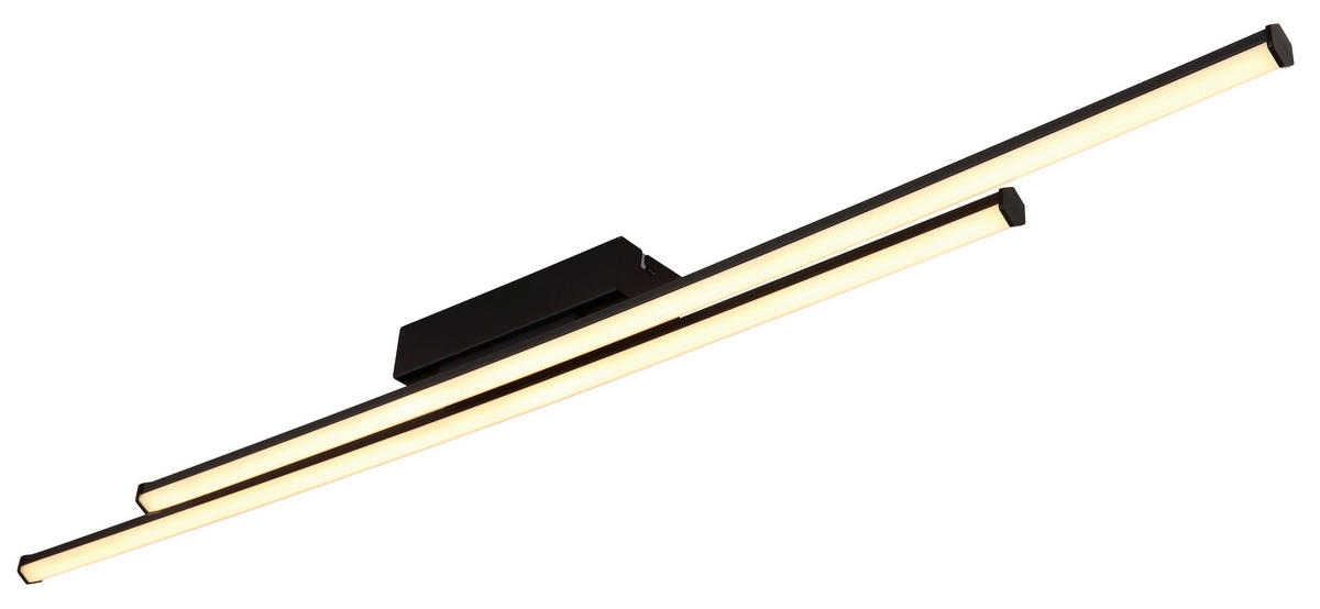 STROPNA LED-SVETILKA  KIRINA //3000 K/230 V/ - črna/bela, Design, umetna masa (110/6/6,6cm) - Globo