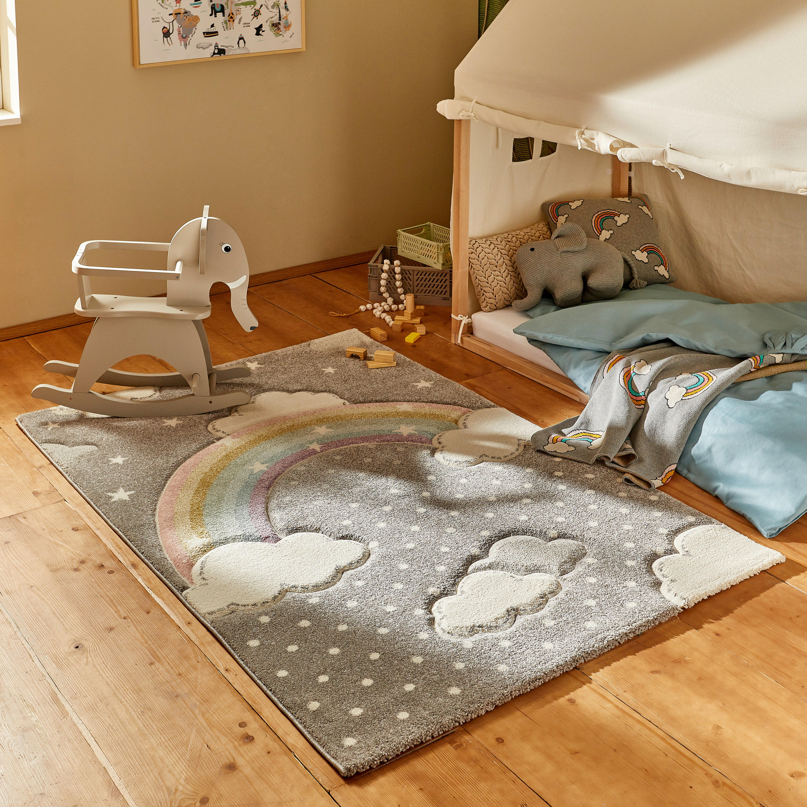 KINDERTEPPICH 80/150 cm Rainbow  - Multicolor, Trend, Textil (80/150cm) - Ben'n'jen