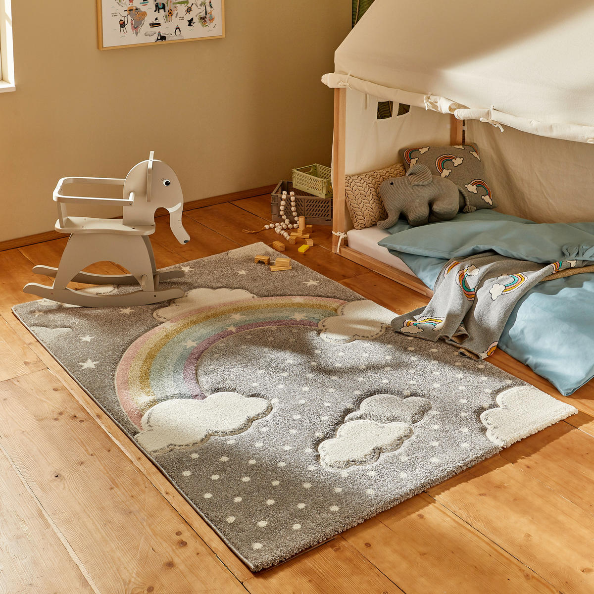 KINDERTEPPICH 120/170 cm Rainbow  - Multicolor, Trend, Textil (120/170cm) - Ben'n'jen