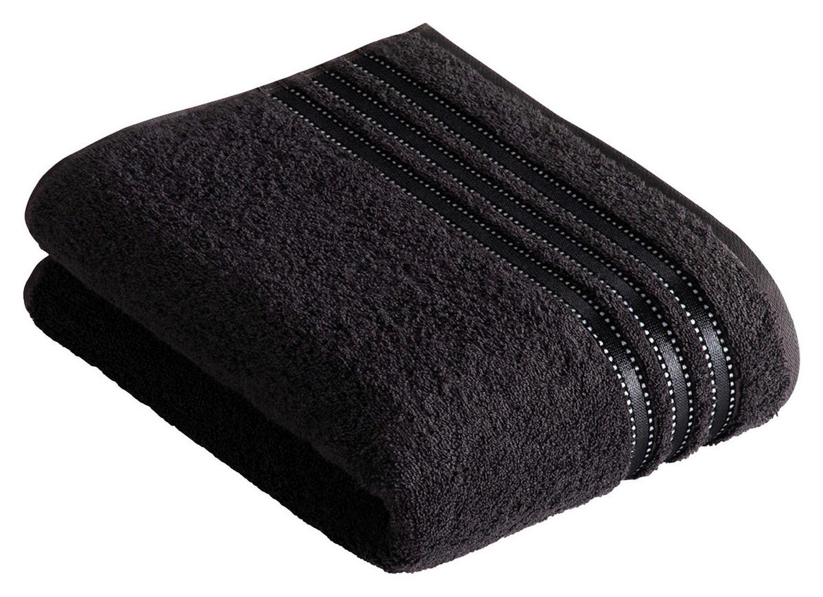 TÖRÖLKÖZŐ 67/140 cm fekete  - fekete, Design, textil (67/140cm) - Vossen