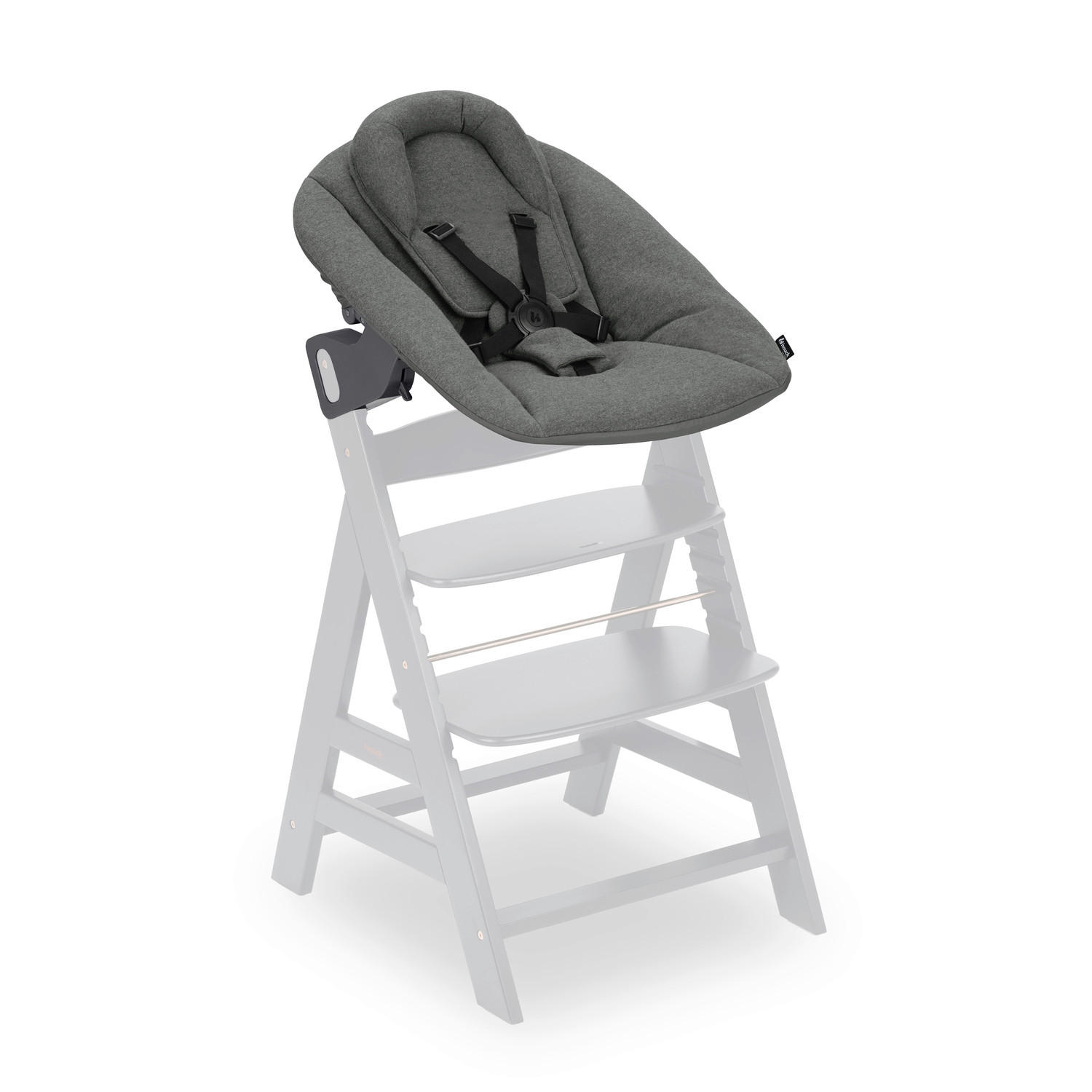HOCHSTUHLLIEGE Alpha Bouncer Premium  - Anthrazit, Basics, Textil/Metall (66/51/49cm) - Hauck
