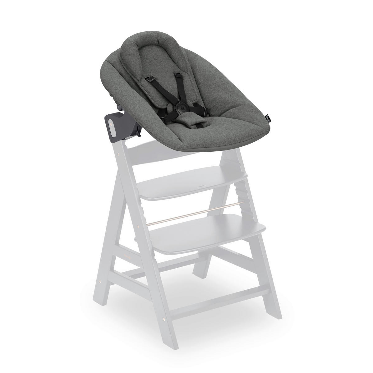 HOCHSTUHLLIEGE Alpha Bouncer Premium  - Anthrazit, Basics, Textil/Metall (66/51/49cm) - Hauck