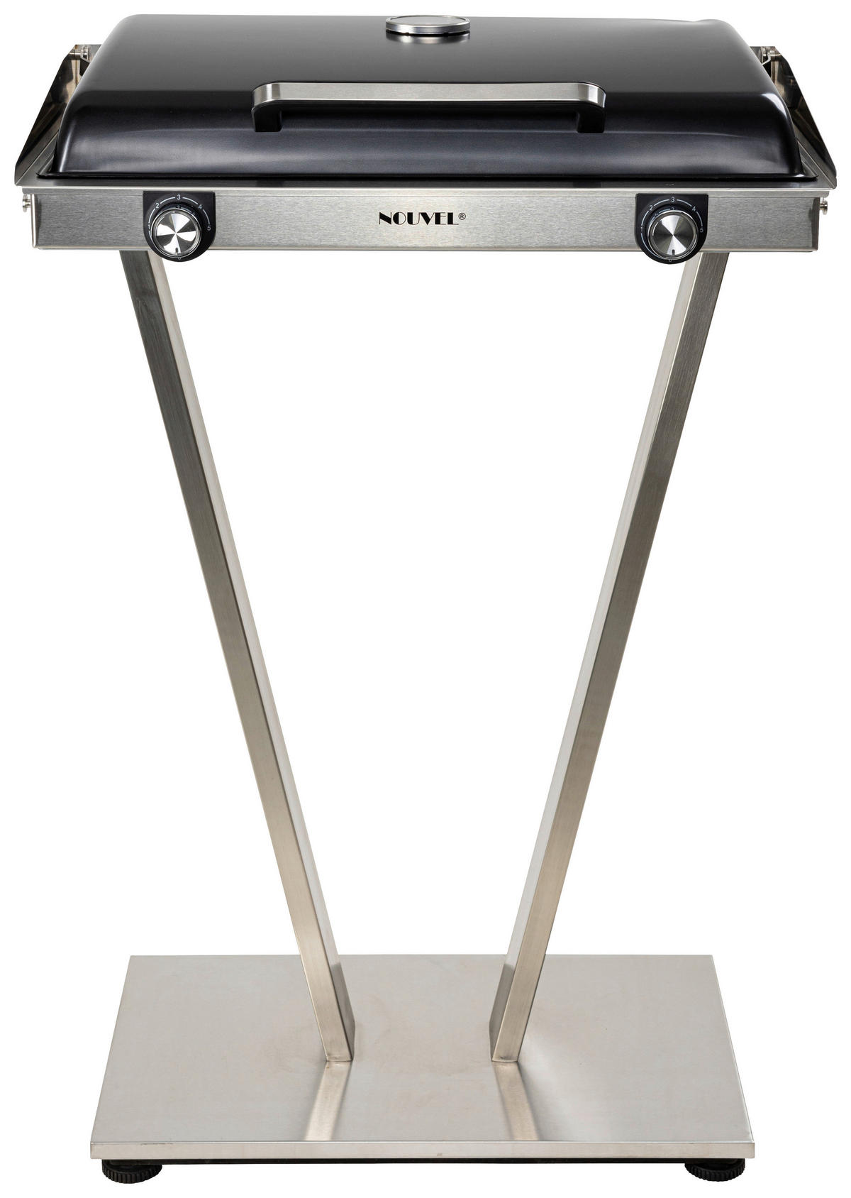 ELEKTROGRILL - Silberfarben, Design, Metall (68/103/45cm) - Nouvel