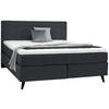 BOXSPRINGBETT 180/200 cm  in Anthrazit  - Anthrazit/Schwarz, Konventionell, Holz/Textil (180/200cm) - Voleo