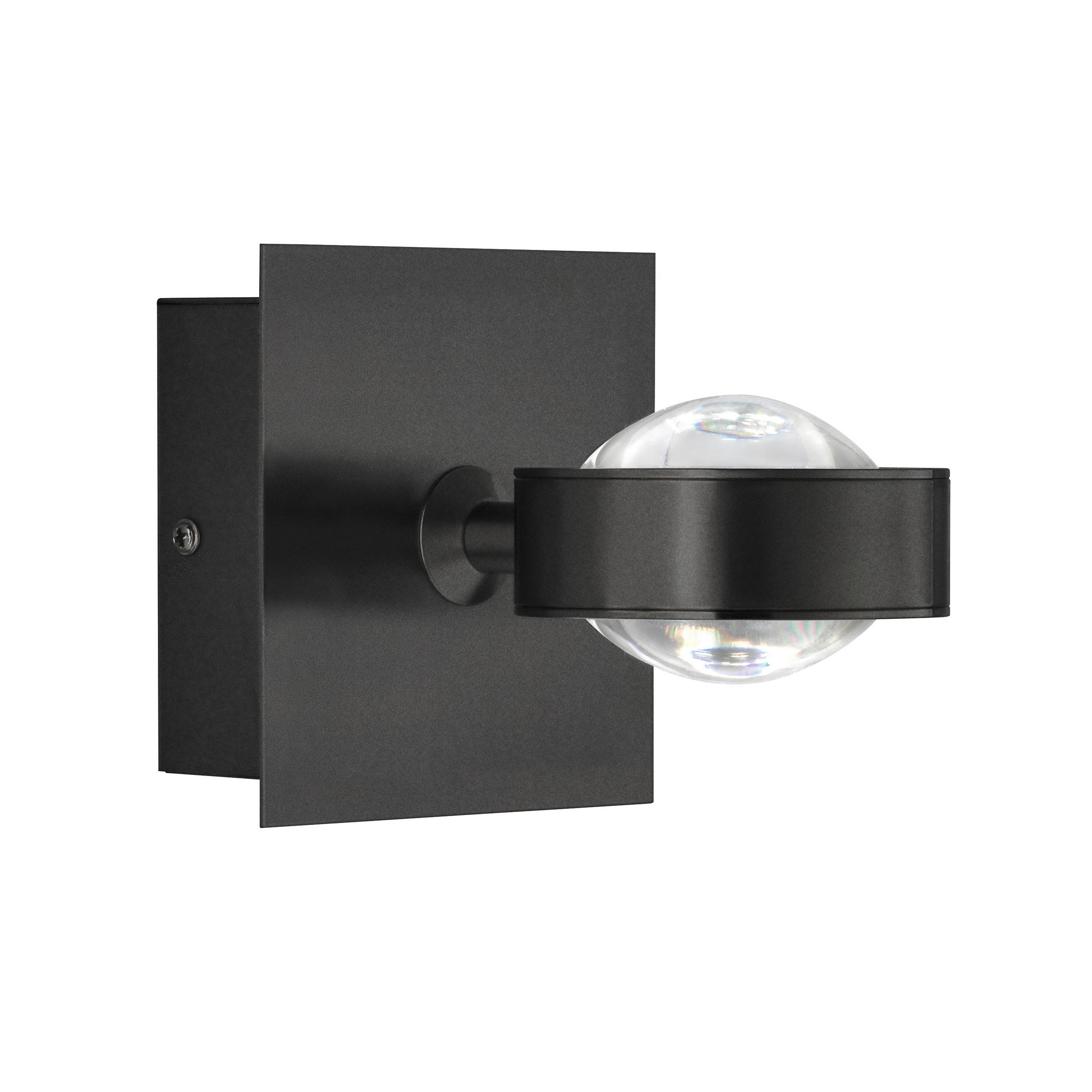BADEZIMMER-WANDLEUCHTE   - Sandfarben/Schwarz, Design, Metall (12/12cm) - Schöner Wohnen