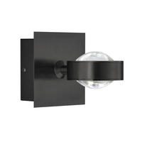 BADEZIMMER-WANDLEUCHTE   - Sandfarben/Schwarz, Design, Metall (12/12cm) - Schöner Wohnen