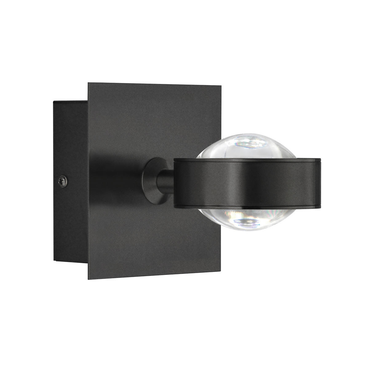BADEZIMMER-WANDLEUCHTE   - Sandfarben/Schwarz, Design, Metall (12/12cm) - Schöner Wohnen