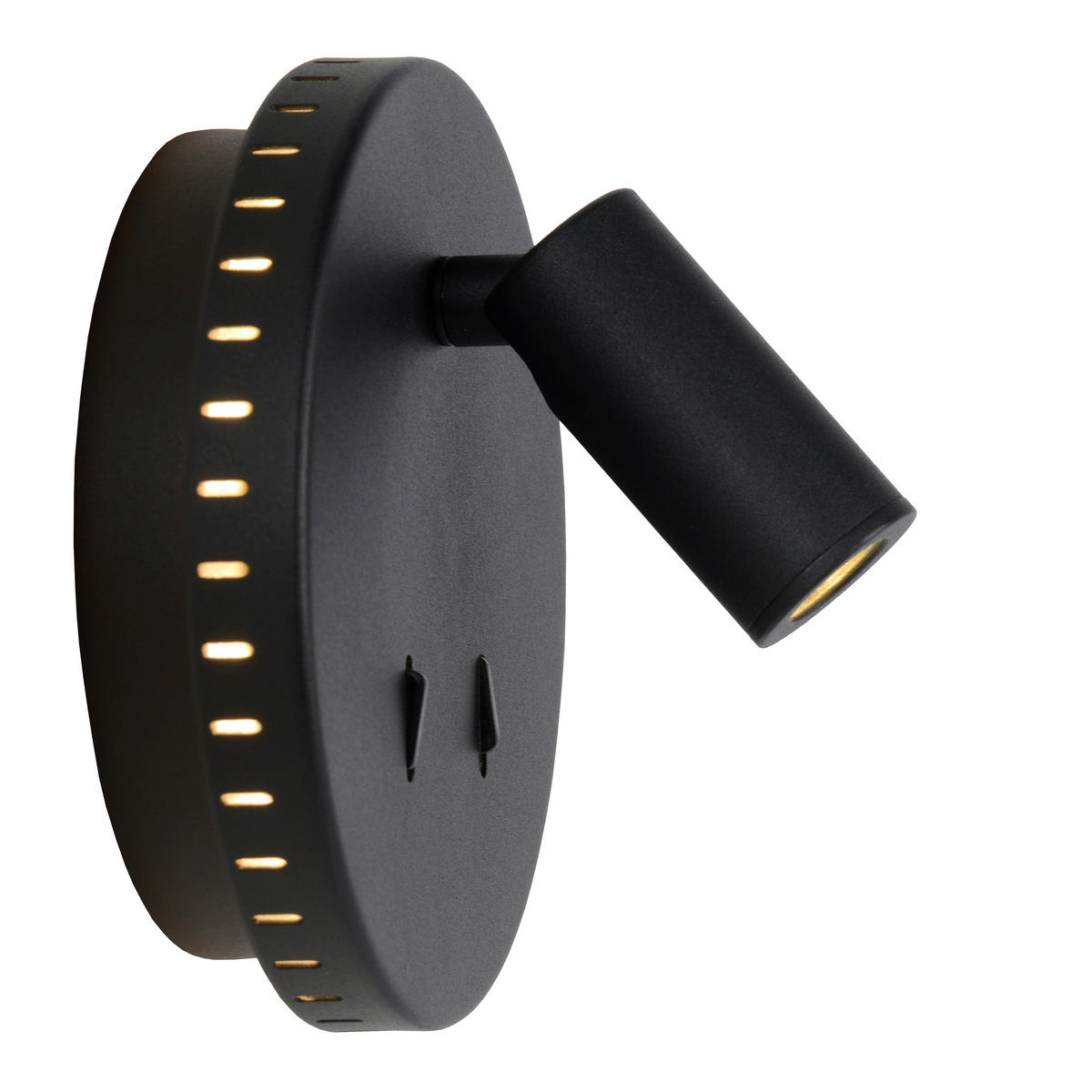 WANDLEUCHTE - Schwarz, Basics, Metall (14/14/10.5cm) - Lucide