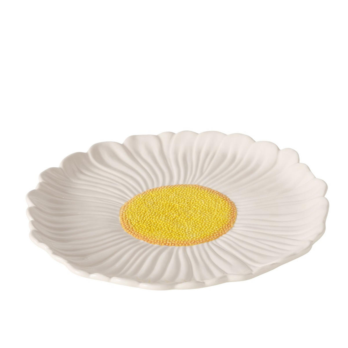 TELLER    - Gelb/Weiß, KONVENTIONELL, Keramik (31/3cm)