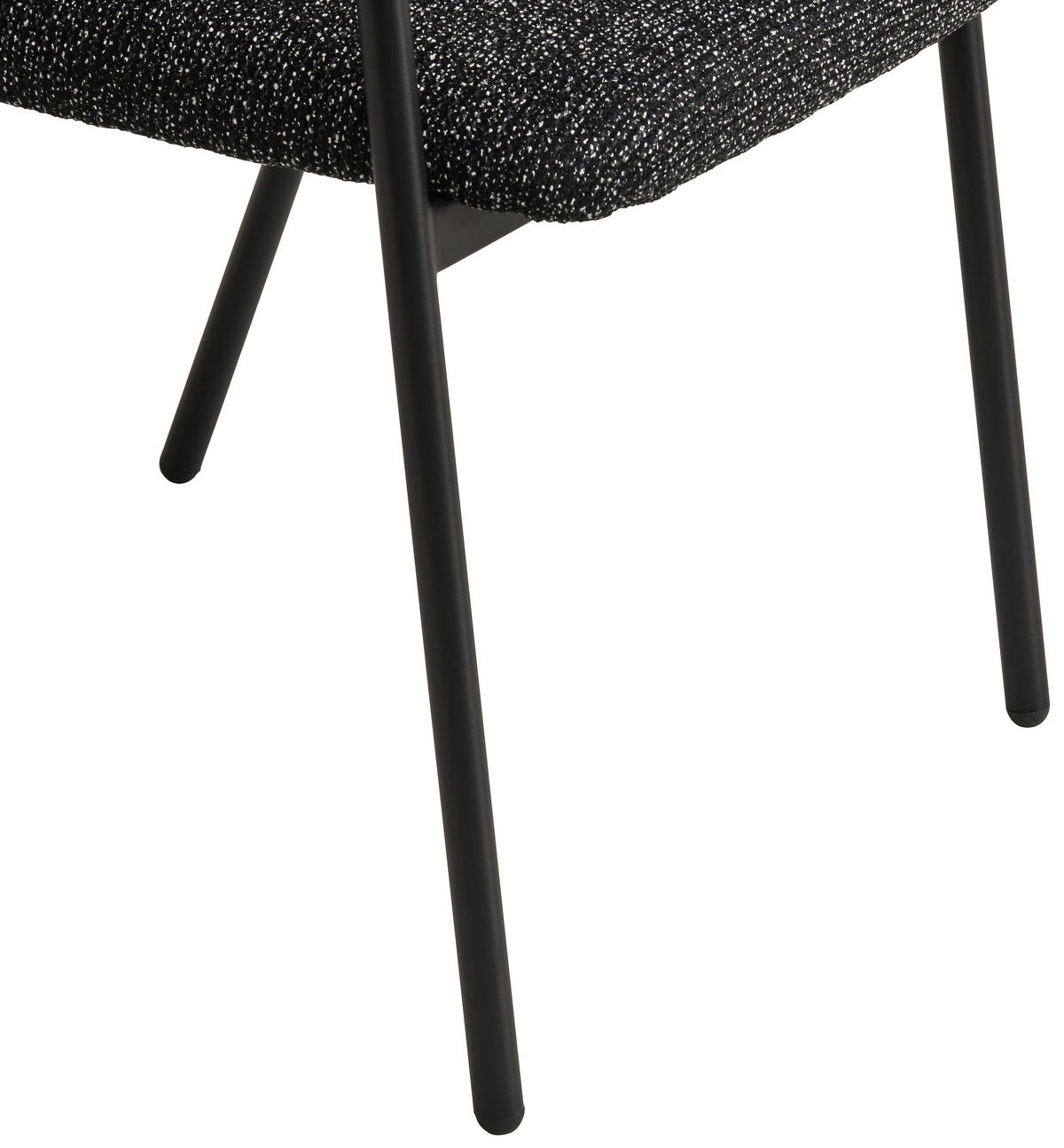 ARMLEHNSTUHL  in Eisen Webstoff  - Dunkelgrau/Schwarz, MODERN, Textil/Metall (61/79/59cm) - MID.YOU