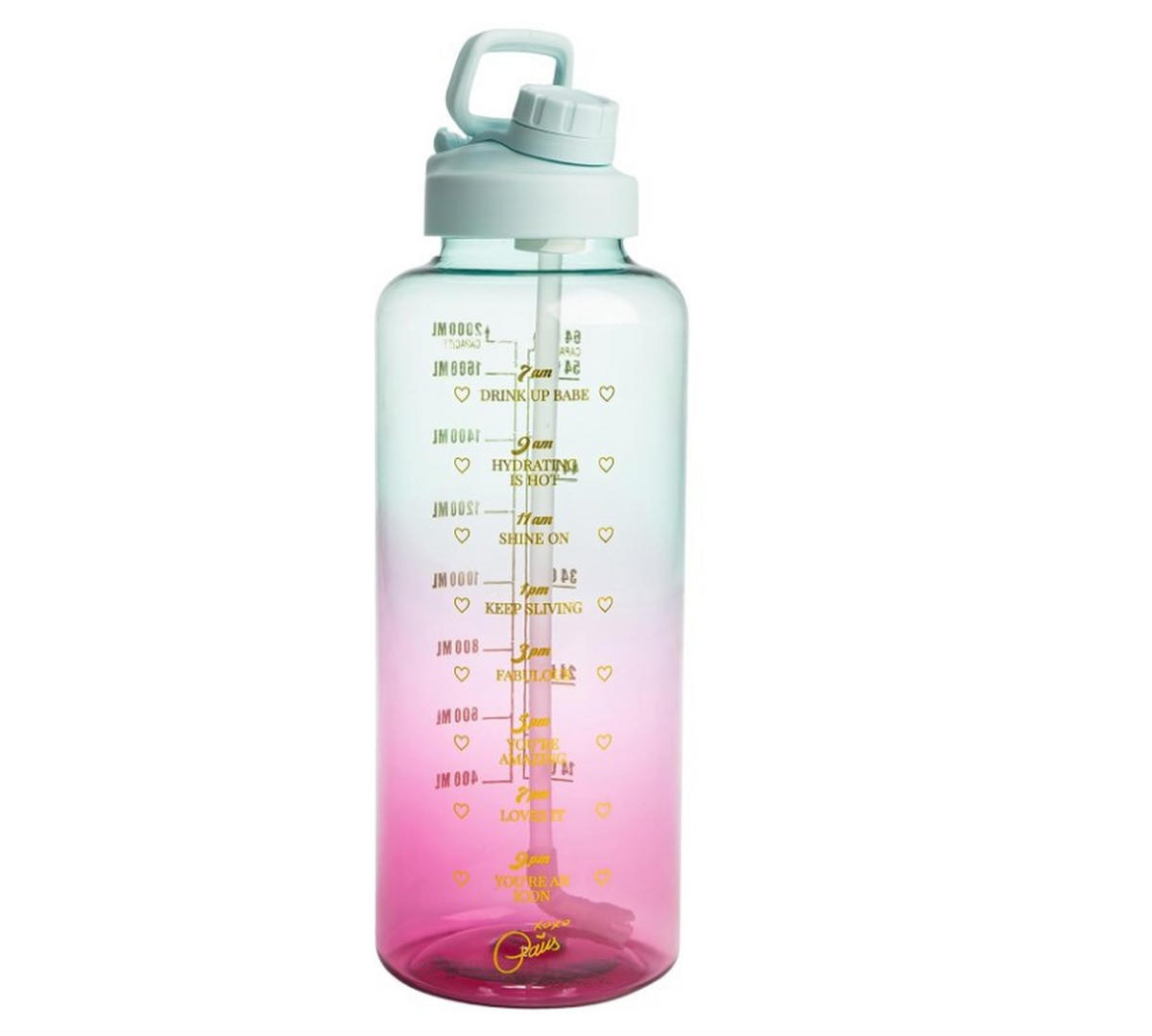 VATTENFLASKA Paris Hilton  - ljusrosa, Basics, plast (1,8l) - Paris Hilton