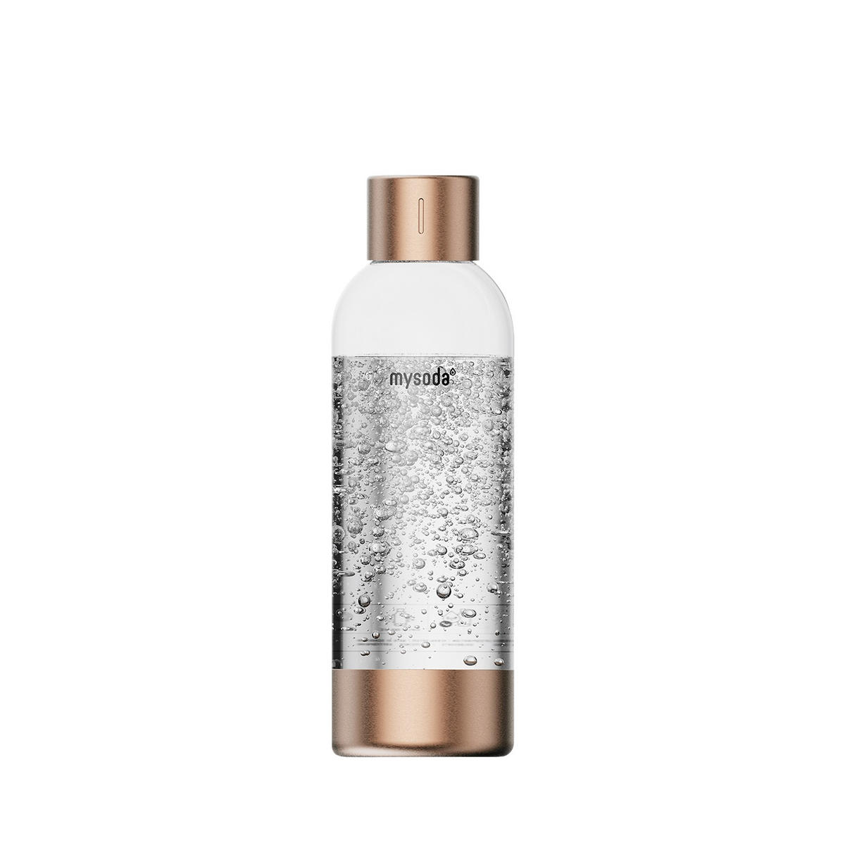 WASSERSPRUDLER-FLASCHE Premium  - Roségold, Basics, Kunststoff/Metall (8.5/26.7cm) - mysoda