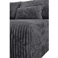 ECKSOFA Schwarz Cord  - Schwarz, MODERN, Holz/Textil (210/145cm) - Carryhome