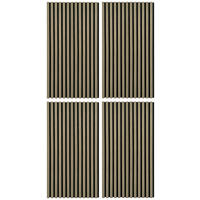 AKUSTIKPANEEL Echtholz 52/104/2,2 cm 4 Stück  - Walnussfarben, Konventionell, Holz/Kunststoff (52/104/2,2cm)