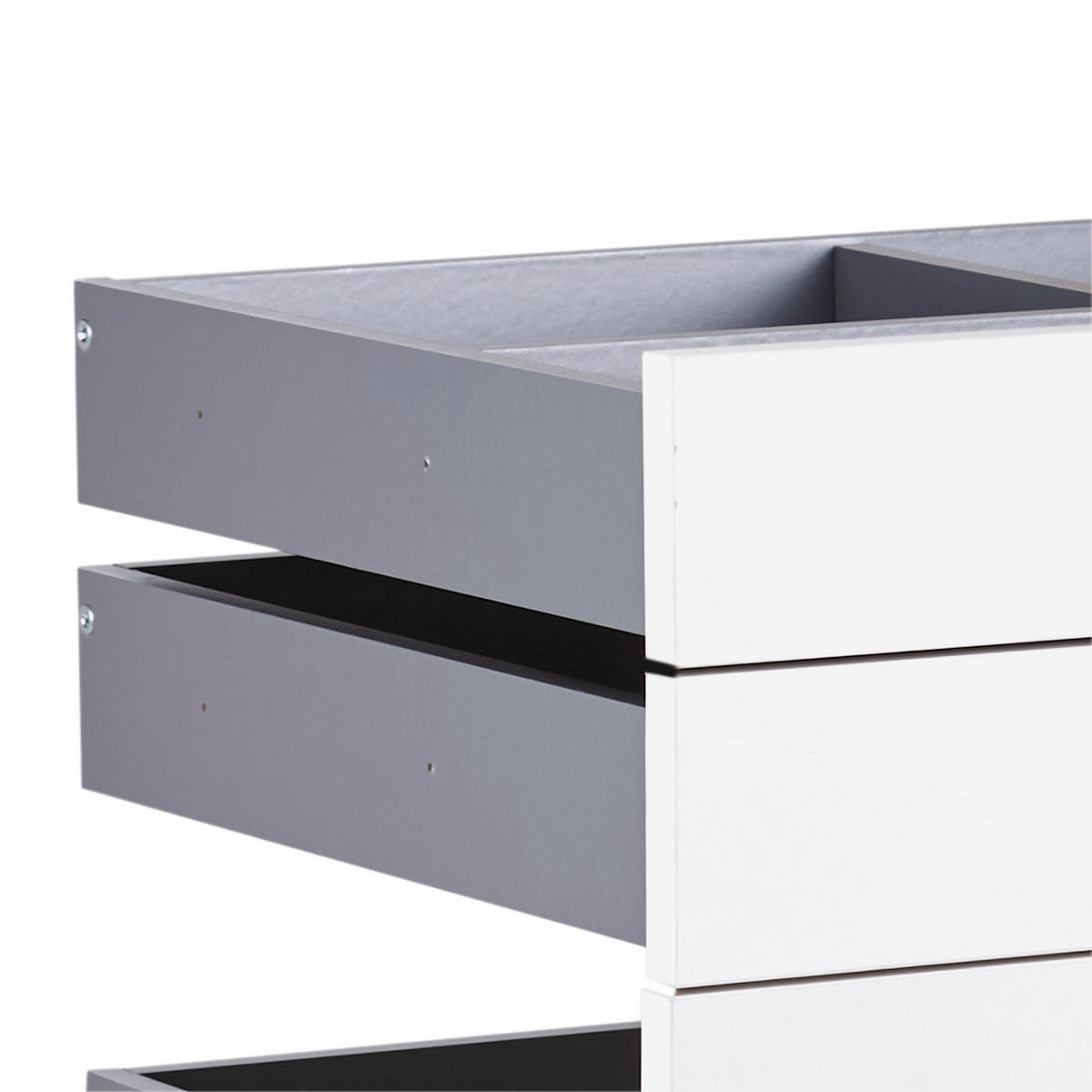 SCHUBLADENSET 90,9/82/46,8 cm   - Weiss, Konventionell, Holzwerkstoff (90,9/82/46,8cm) - Hom`in
