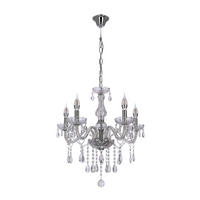 KRONLEUCHTER Cristallo 56/56/100 cm   - Transparent, KONVENTIONELL, Metall (56/56/100cm)