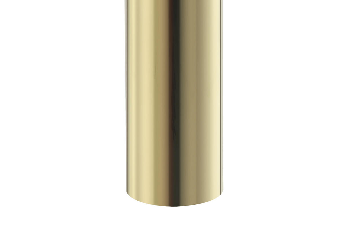 BEISTELLTISCH 46/46/52 cm Grau, Goldfarben rund  - Goldfarben/Grau, Design, Glas/Metall (46/46/52cm) - Kayoom