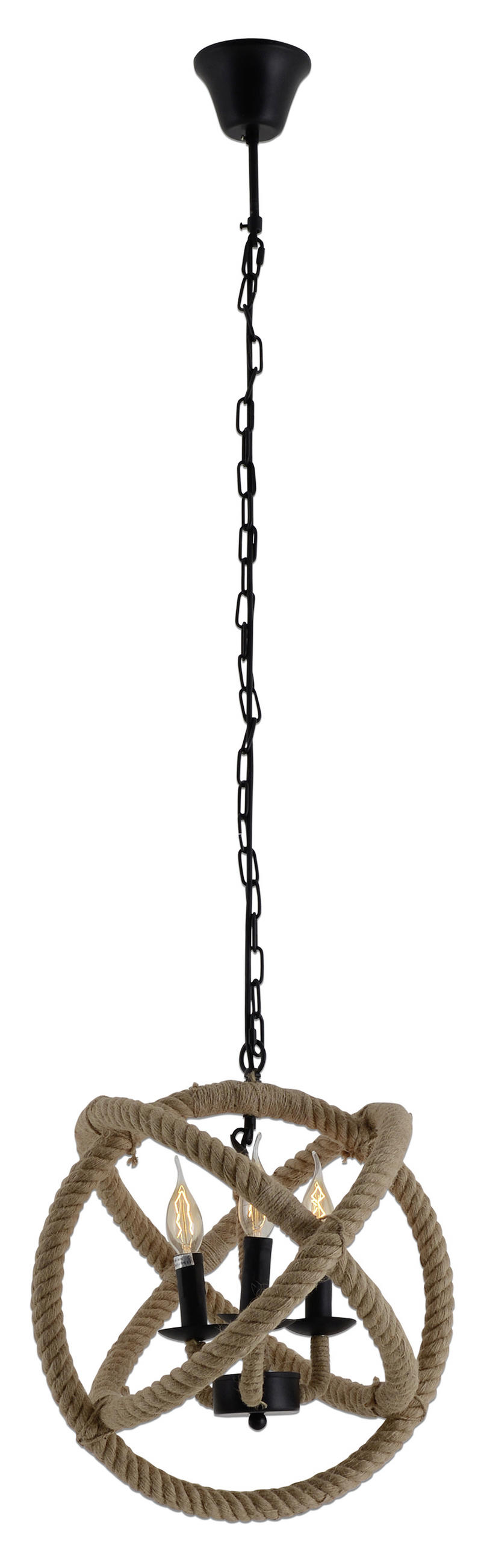 HÄNGELEUCHTE 43/150 cm   - Beige/Braun, LIFESTYLE, Naturmaterialien/Metall (43/150cm) - Näve