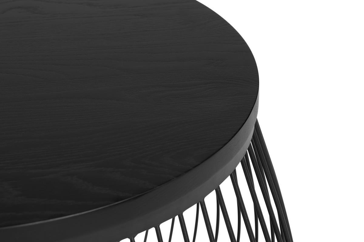 COUCHTISCH in Holz, Metall, Holzwerkstoff 70/70/45 cm  - Schwarz, Design, Holz/Holzwerkstoff (70/70/45cm) - MID.YOU