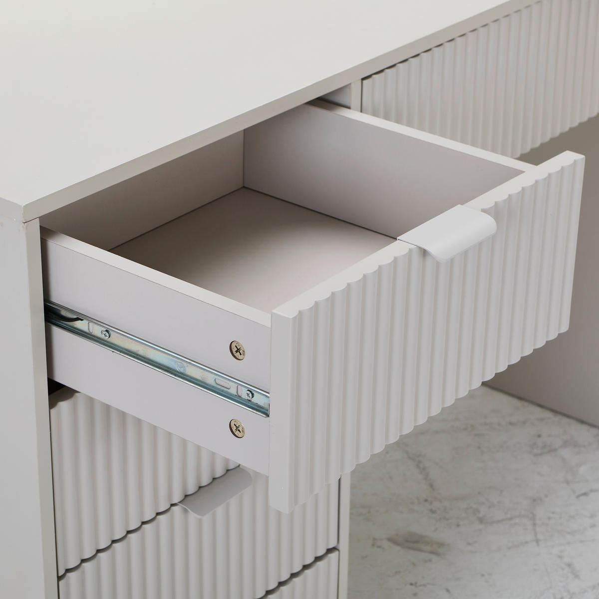 SCHMINKTISCH Kaschmir  - Kaschmir, Trend, Glas/Holzwerkstoff (120/55/127,5cm) - Xora