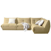 ECKSOFA in Lederlook Beige  315/210 cm  - Beige, Trend, Textil (315/210cm) - Livetastic