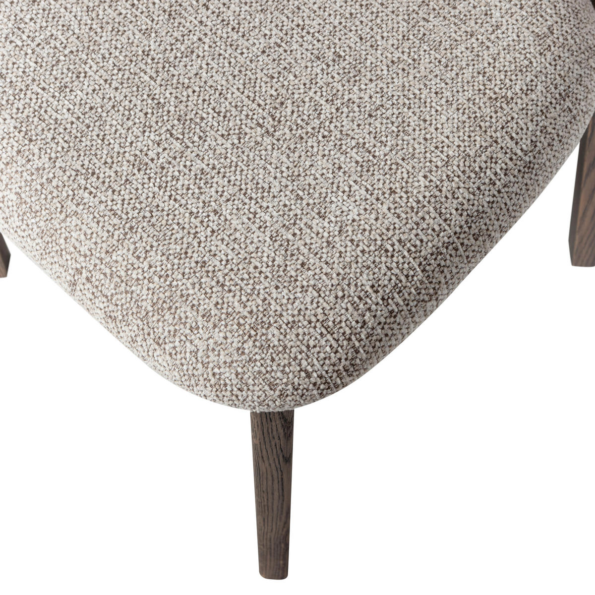 STUHL-SET 2 Stück  Webstoff  - Dunkelbraun/Naturfarben, MODERN, Holz/Textil (51/82/60cm) - Livetastic