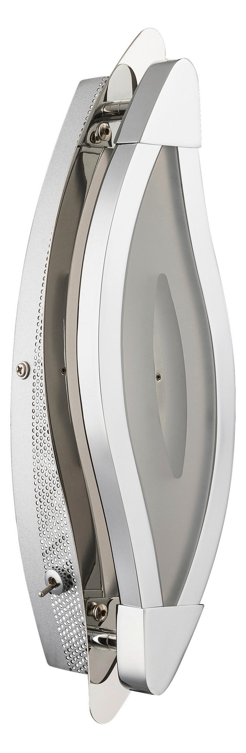 LED VÄGGLAMPA 31,5/11,5 cm   - kromfärg, Design, metall/plast (31,5/11,5cm) - Globo
