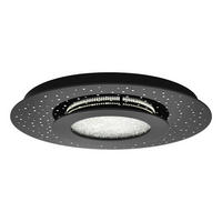 Deckenleuchte echte Swarovski 24 W  50/6 cm    - Schwarz, Design, Glas/Metall (50/6cm)