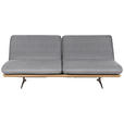 SCHLAFSOFA Palermo in Eichefarben, Hellgrau  - Eichefarben/Beige, Design, Holz/Textil (204/92/90cm) - Dieter Knoll