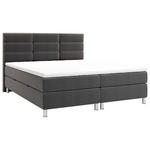 BOXBETT 160/200 cm  in Anthrazit  - Chromfarben/Anthrazit, KONVENTIONELL, Textil/Metall (160/200cm) - Carryhome