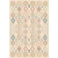 VINTAGE-TEPPICH Ondea Parviza 130/190 cm  in Sandfarben, Hellrosa, Blaugrau  - Sandfarben/Hellrosa, LIFESTYLE, Kunststoff/Textil (130/190cm) - Lindorug