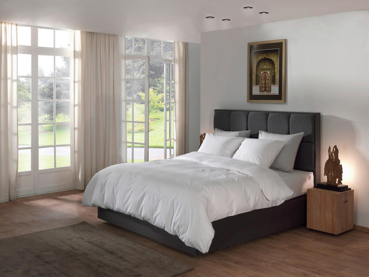 BETTWÄSCHE Suite-Mumbai Perkal 155/220 cm  - Weiß, Basics, Textil (155/220cm)