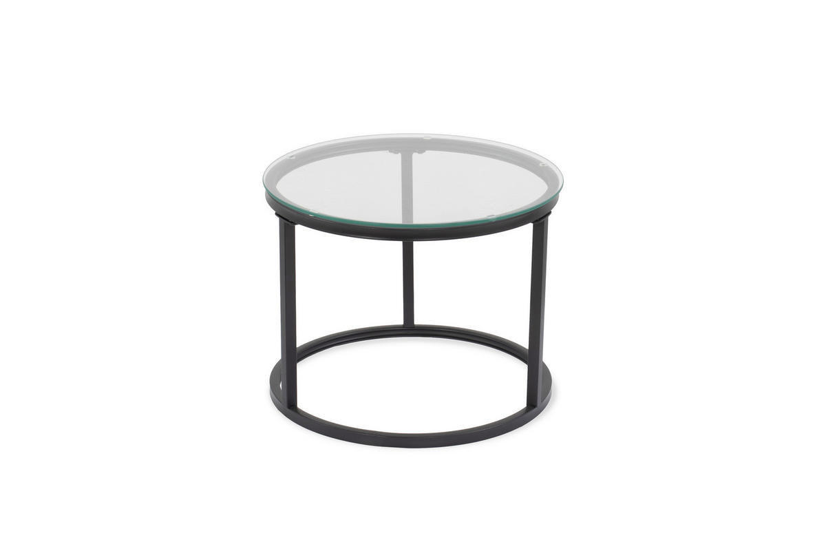 SET KLUB STOLIĆA višebojno, crna, bijela, prozirno  metal, staklo  - bijela/višebojno, Design, staklo/metal (50-70/50-70/38-45cm) - MID.YOU