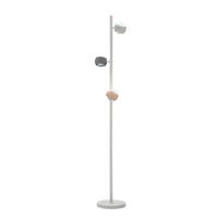 LED-STEHLEUCHTE Musterring 23/150 cm   - Weiß, KONVENTIONELL, Metall (23/150cm) - Musterring