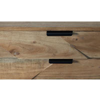COUCHTISCH in Holz, Metall 118/70/45 cm  - Schwarz/Akaziefarben, Trend, Holz/Metall (118/70/45cm) - Ambia Home