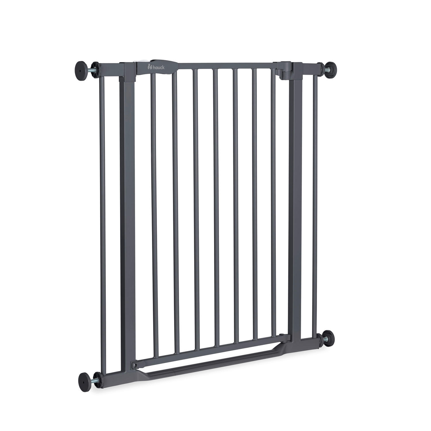 TREPPENSCHUTZGITTER Clear Step 2 75 - 80/77 cm  - Dunkelgrau, Basics, Kunststoff/Metall (75 - 80/77cm) - Hauck