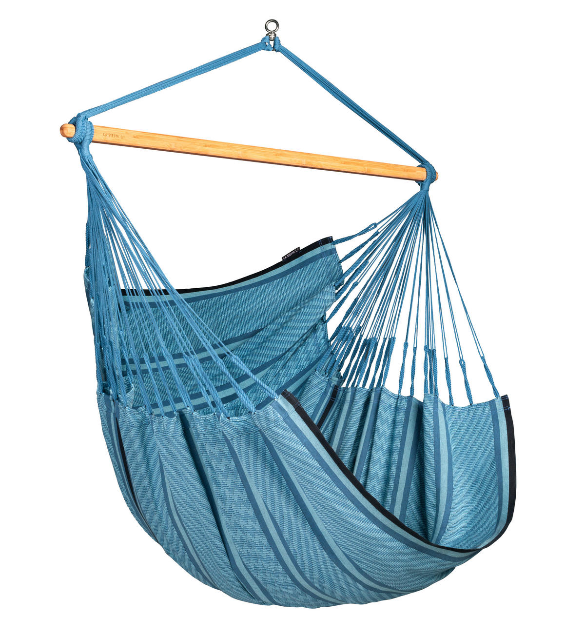 HÄNGESESSEL 140/210/160 cm  - Blau/Dunkelblau, KONVENTIONELL, Holz/Textil (140/210/160cm) - La Siesta