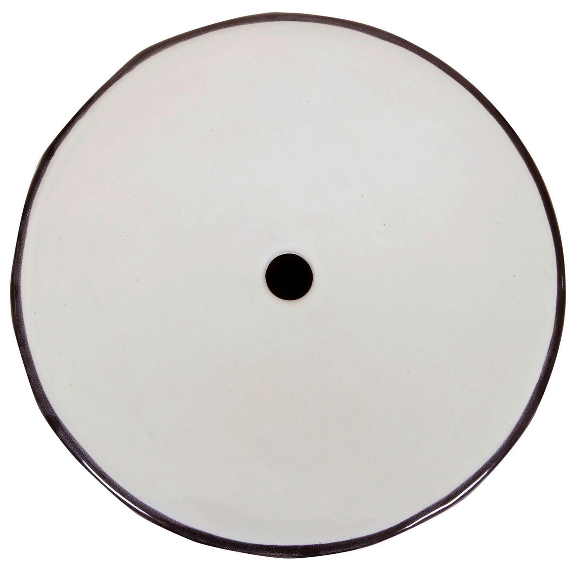 ODKLÁDACÍ STOLEK, černá, bílá - bílá/černá, Design, keramika (33/33/45cm) - Landscape