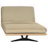 OTTOMANE Beige Echtleder  - Beige/Schwarz, Design, Leder/Holz (114/92/165cm) - Dieter Knoll
