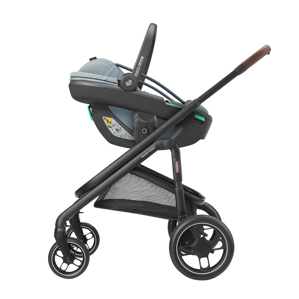 AUTO-SEDIŠTE ZA BEBE  Coral 360  - svetlosiva/crna, Osnovno, tekstil/metal (44/58/68cm) - Maxi-Cosi