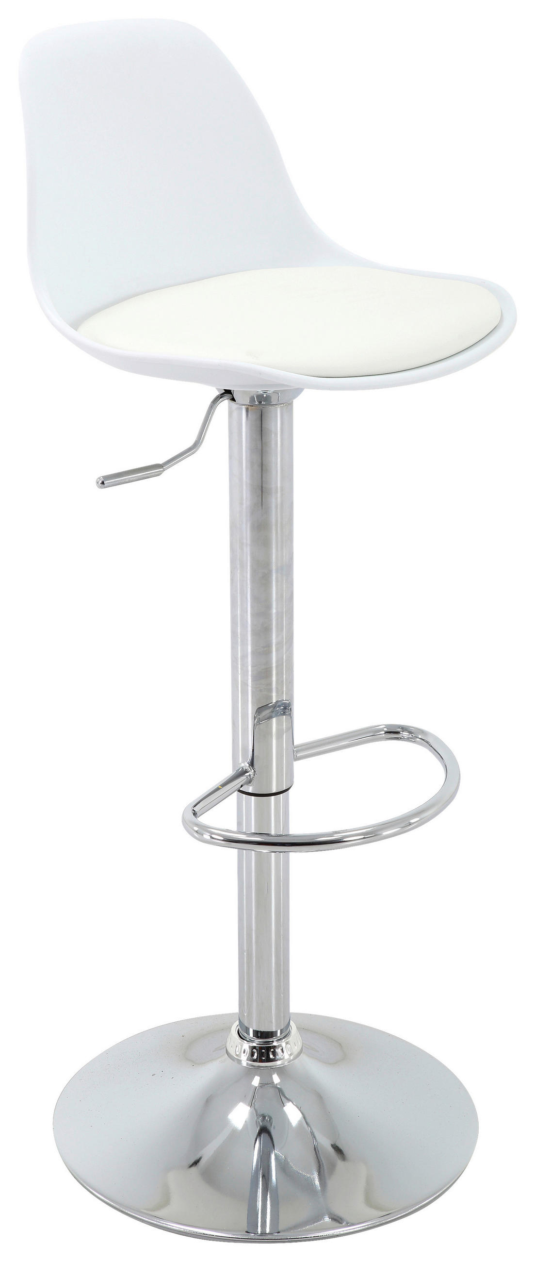 Barhocker Höhenverstellbar Mit Lehne Scandi Weiß