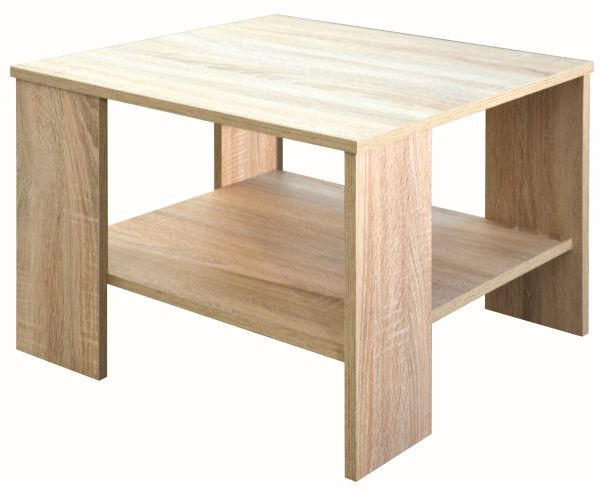 KLUBSKA MIZA, 55/42/55 cm hrast sonoma  - hrast sonoma, Design, leseni material (55/42/55cm) - Boxxx