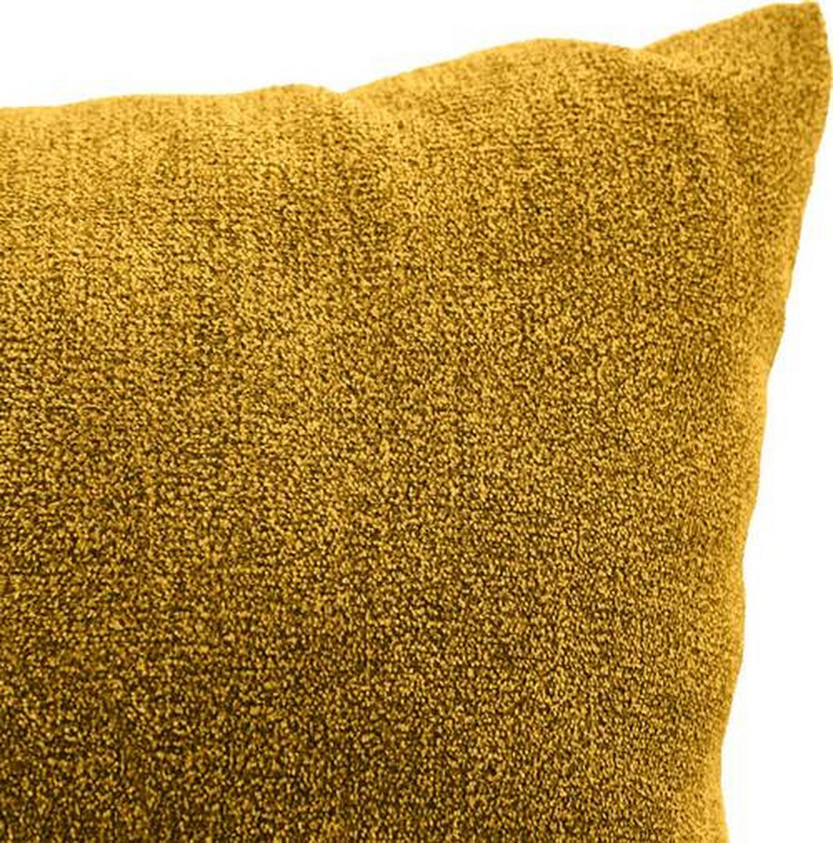 BIGSOFA in Flachgewebe Gelb  - Gelb/Schwarz, Konventionell, Holz/Textil (280/67/120cm) - Carryhome